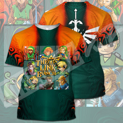 Unifinz Legend Of Zelda Shirt Link Versions The Link Bunch Green Yellow T-shirt Legend Of Zelda Hoodie 2022