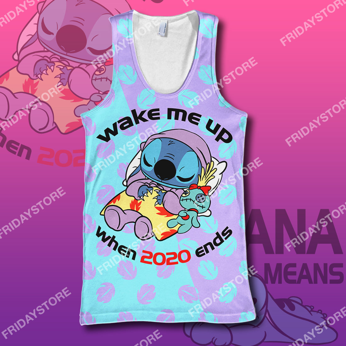Unifinz LAS T-shirt Wake Me Up When 2020 Ends T-shirt Awesome High Quality DN Stitch Hoodie Sweater Tank 2026