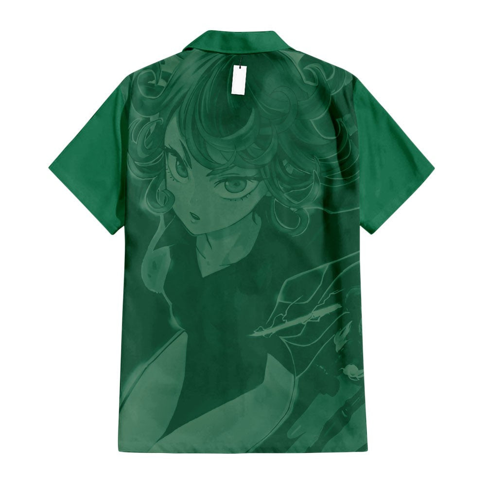 One Punch Man Hawaii Shirt Tatsumaki Second Rank S Glass Hero Aloha Shirt Green Unisex