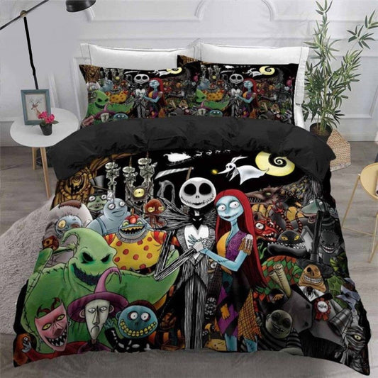 TNBC Bedding Set All Characters Graphic Duvet Covers Colorful Unique Gift