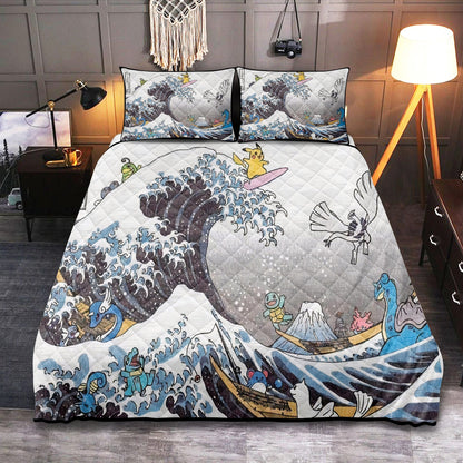 PKM Bedding Set The Great Wave PKM Duvet Covers Blue Unique Gift