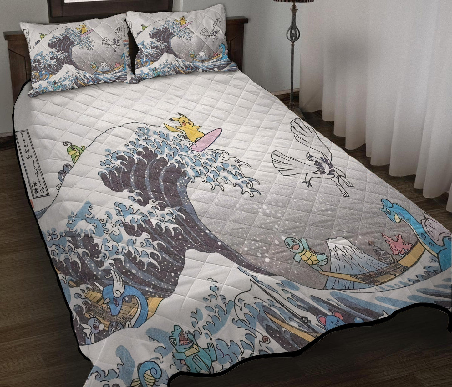 PKM Bedding Set The Great Wave PKM Duvet Covers Blue Unique Gift