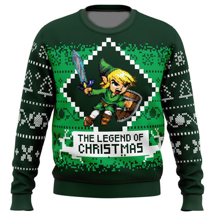 The Legend Of Zelda Sweatshirt The Legend Of Christmas Sweatshirt Green Unisex