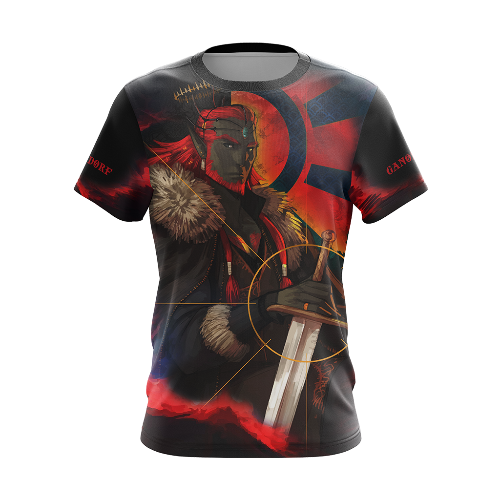 The Legend Of Zelda Hoodie Ganondorf The Villain Graphic T-shirt Red Unisex