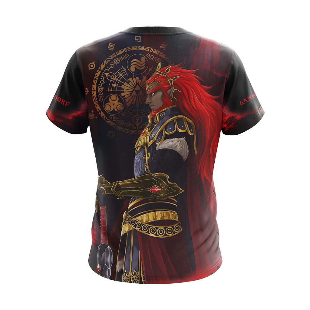 The Legend Of Zelda Hoodie Ganondorf The Villain Graphic T-shirt Red Unisex