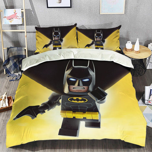 Batman Bedding Set DC The Lego Batman Duvet Covers Yellow Black Unique Gift