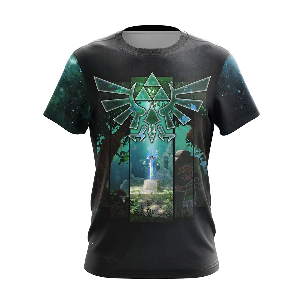 The Legend Of Zelda Hoodie The Master Sword Graphic T-shirt Black Unisex