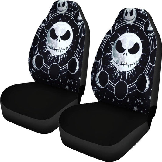 TNBC Car Seat Covers Jack Skellington Moon Graphic Seat Covers