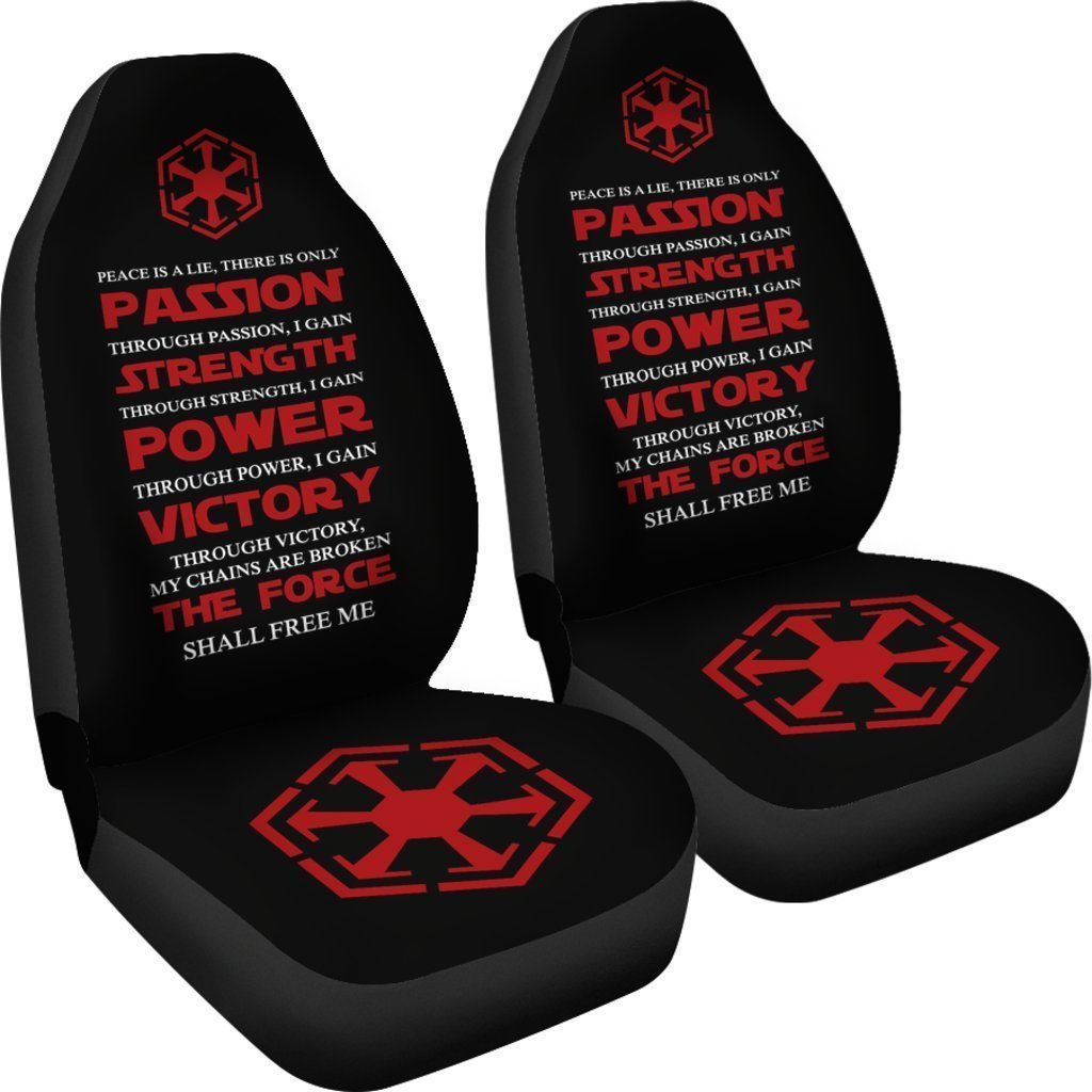 SW Car Seat Covers Passion Strength Power Victory The Force Seat Covers