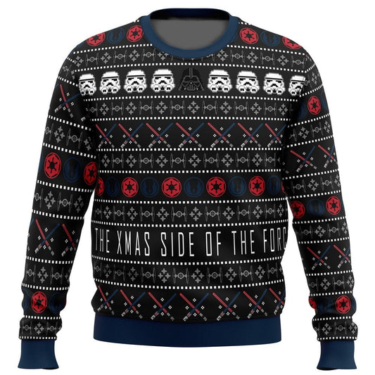 SW Sweatshirt The Xmas Side Of The Force Sweatshirt Black Unisex