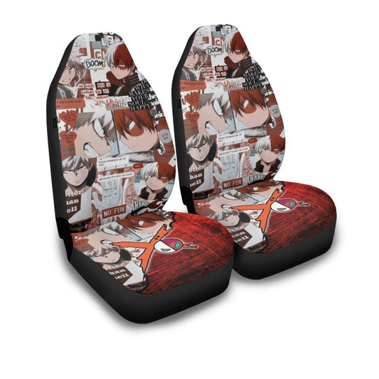 My Hero Academia Car Seat Covers Todoroki X Bakugo Manga Graphic Seat Covers