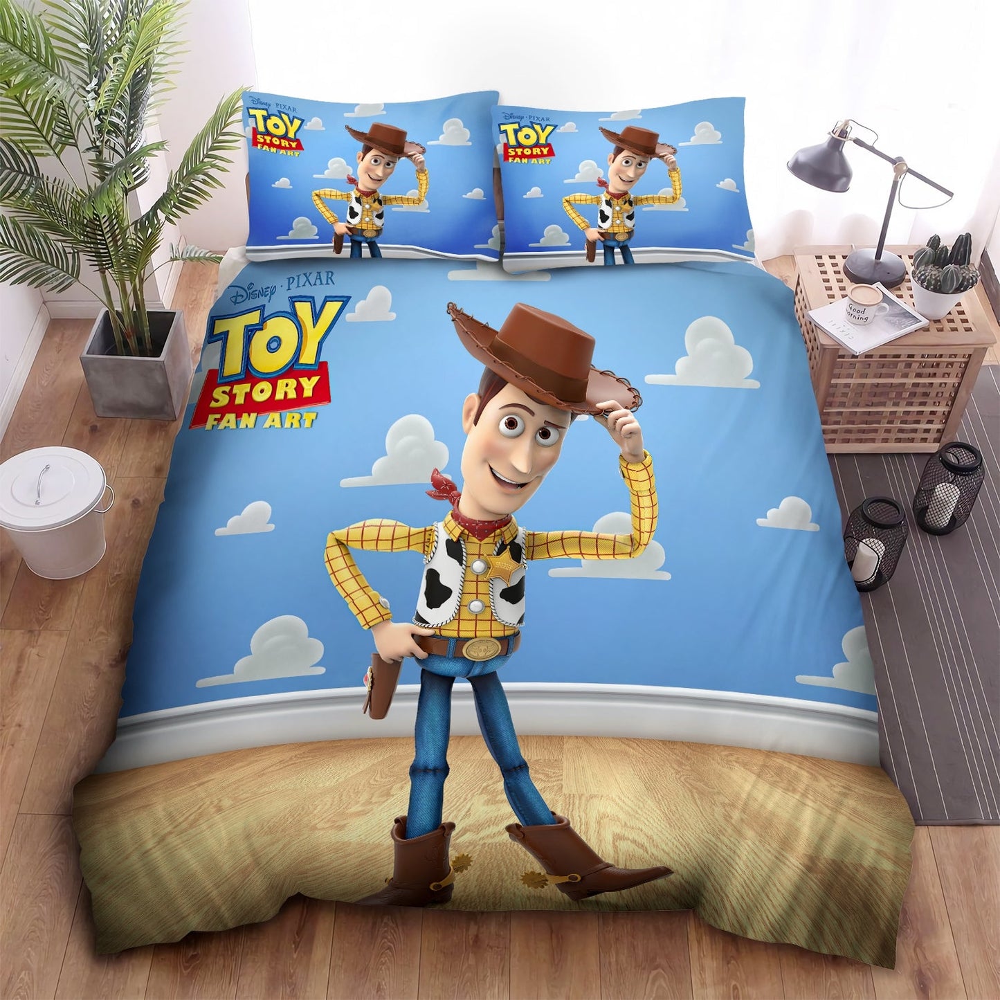 Toy Story Bedding Set DN Woody In Andy Room Duvet Covers Colorful Unique Gift