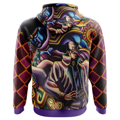 JoJo's Bizarre Adventure Hoodie Jotaro Kujo Character Hoodie Colorful Unisex