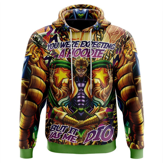 JoJo's Bizarre Adventure Hoodie Medidating Dio It Was Me Hoodie Colorful Unisex