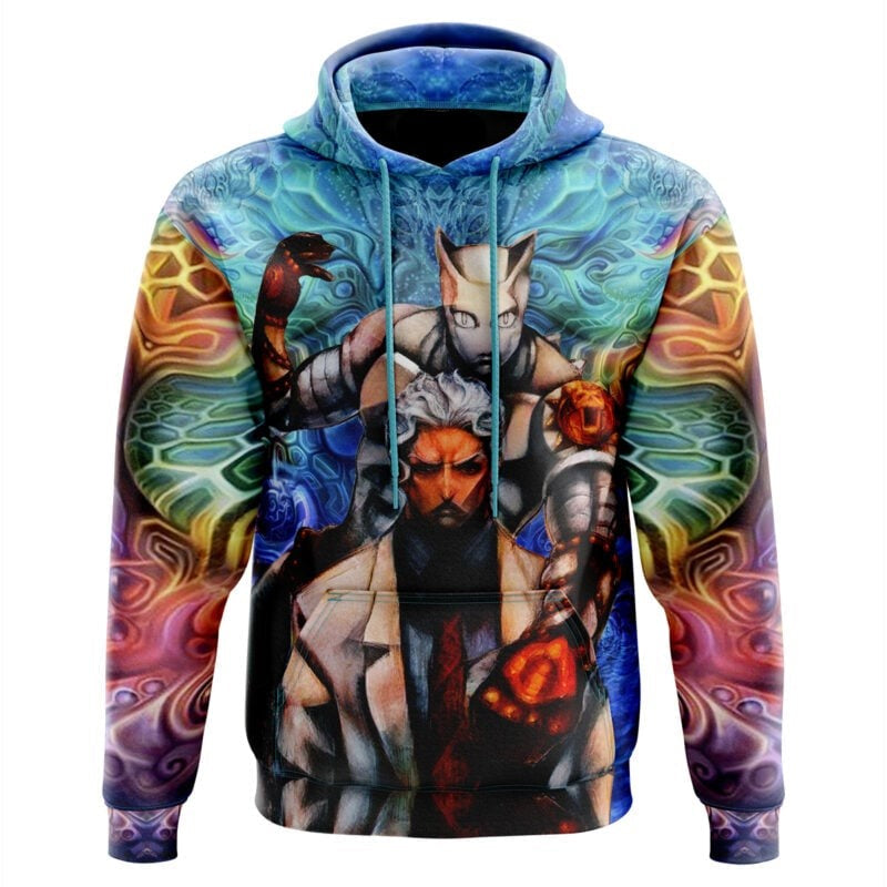 JoJo's Bizarre Adventure Hoodie Yoshikage Kira Deadly Queen Hoodie Colorful Unisex