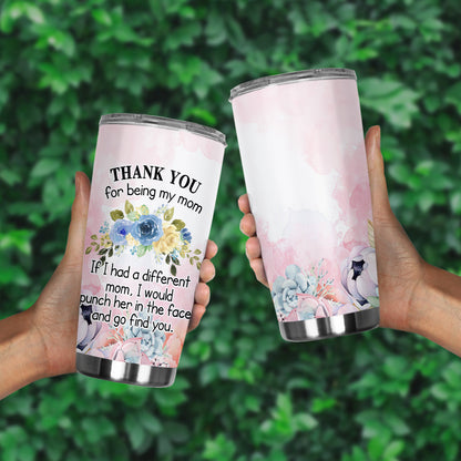 Unifinz Mother Tumbler 20 oz Thank You For Being My Mom Sublimation Tumbler Awesome Pink Mother Tumbler Cups Mothers Day Gift 2025