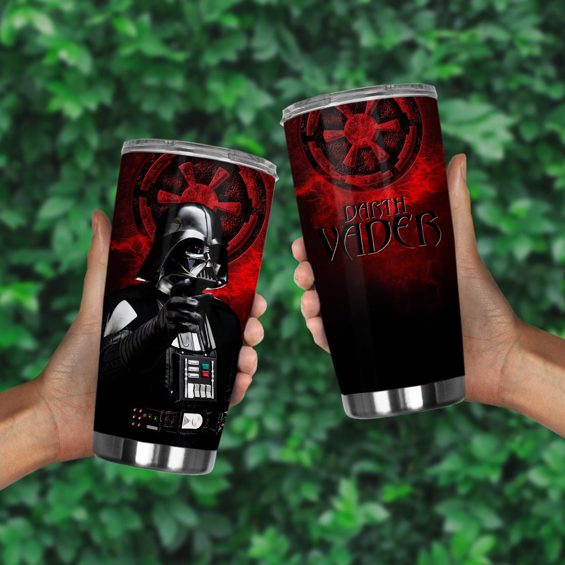  SW Tumbler Cup 20 Oz Darth Vader Galactic Empire Symbol Black Red Tumbler 20 Oz Travel Mug