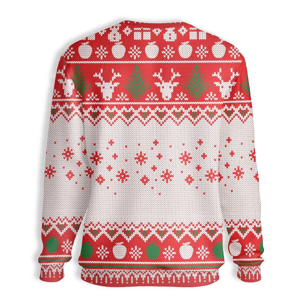 Teacher Christmas Sweater God Says You Are Awesome Teacher Crayons White Ugly Sweater