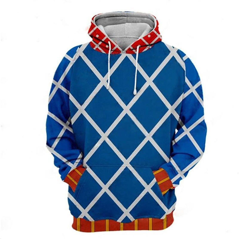 JoJo's Bizarre Adventure Hoodie Guido Mista Suit Costume Hoodie Blue U ...