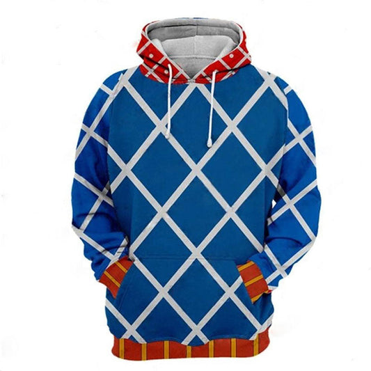 JoJo's Bizarre Adventure Hoodie Guido Mista Suit Costume Hoodie Blue Unisex