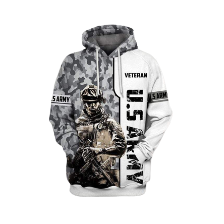 Unifinz Veteran Hoodie US Army Soldier Camo Hoodie Veteran Apparel 2022