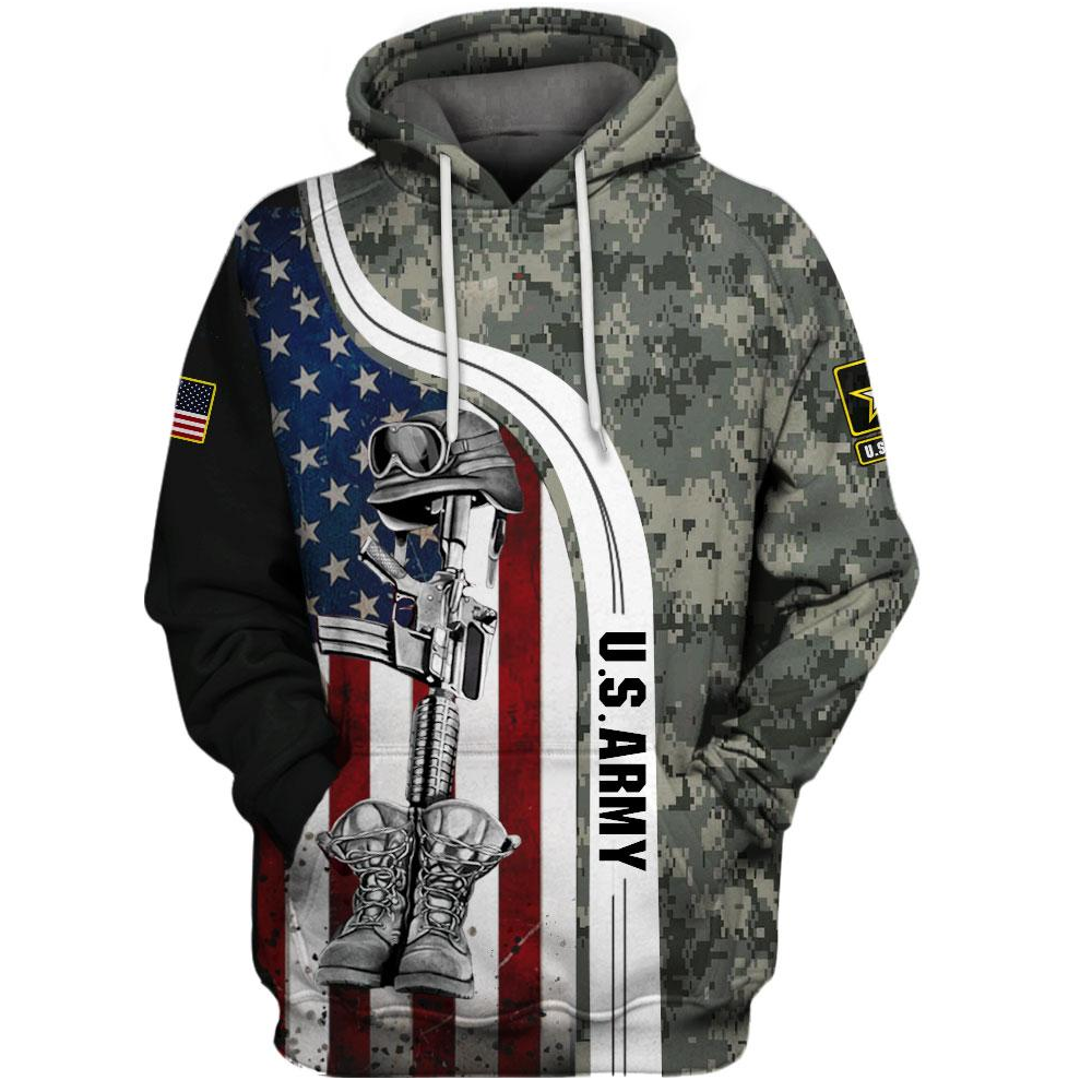 Unifinz Men's Veteran Hoodie US Army Veteran T-shirt Cool Veteran Shirt Military Hoodie Apparel  2022