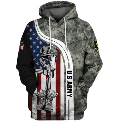 Unifinz Men's Veteran Hoodie US Army Veteran T-shirt Cool Veteran Shirt Military Hoodie Apparel  2022