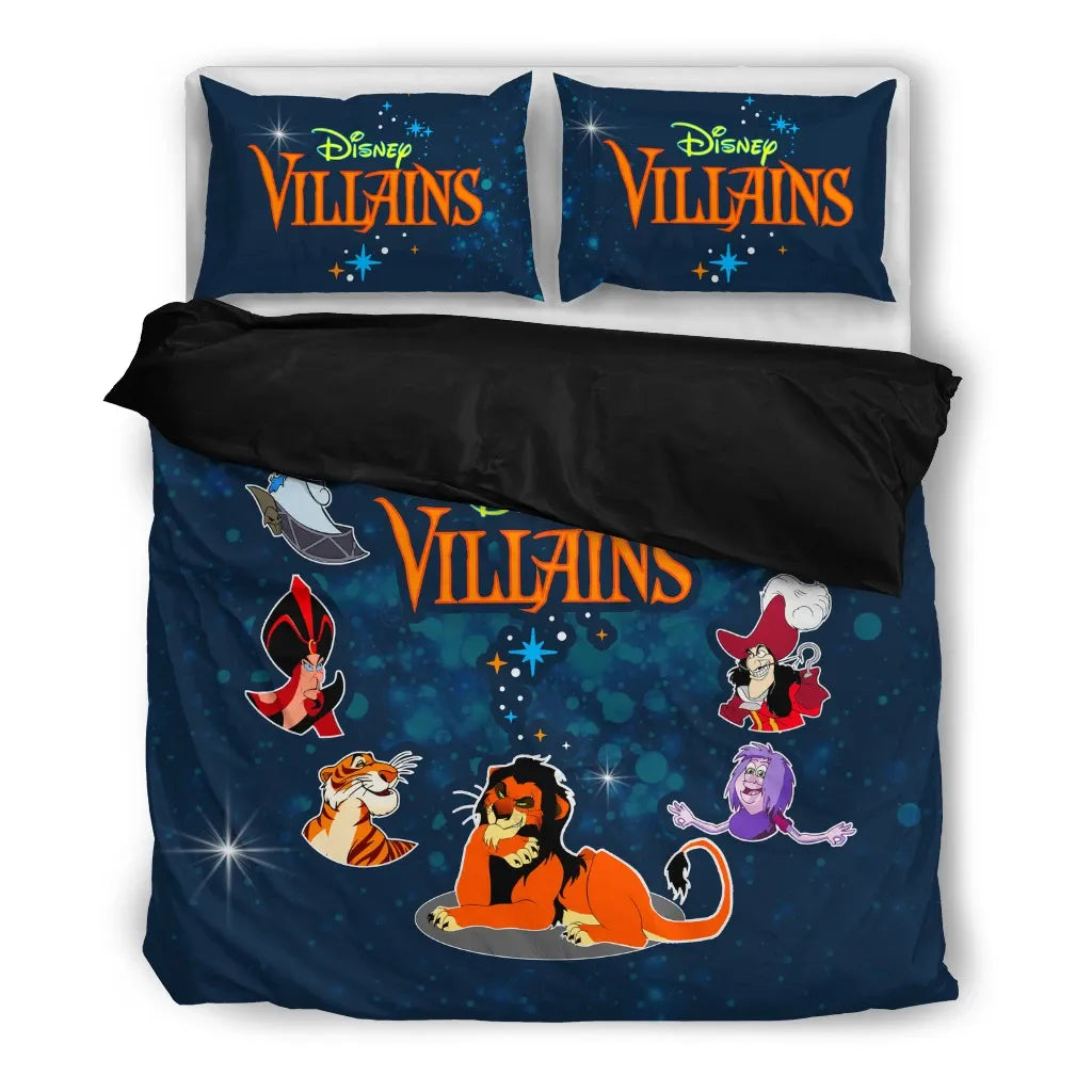 DN Bedding Set DN Villains From Movies Graphic Duvet Covers Blue Unique Gift