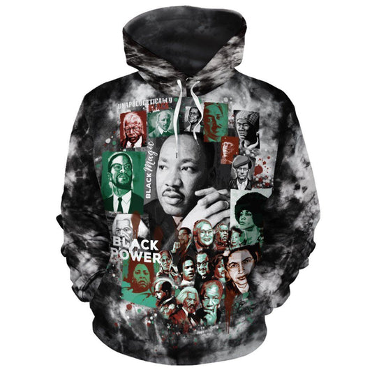 Africa American Hoodie Black Power Black Magic Unapologetically Hoodie Black Unisex