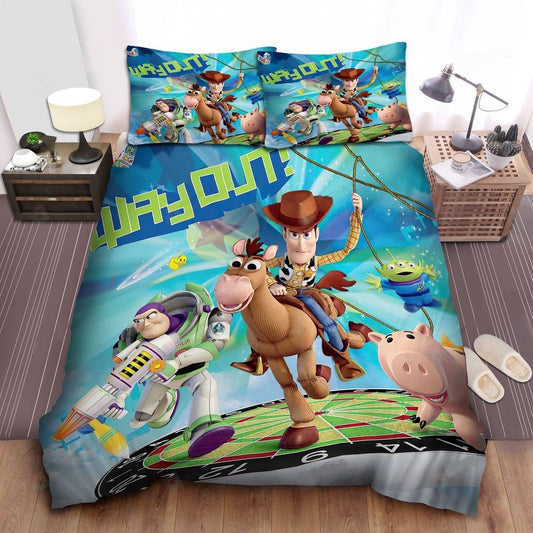 Toy Story Bedding Set DN Woody Team Making A Way Out Duvet Covers Colorful Unique Gift