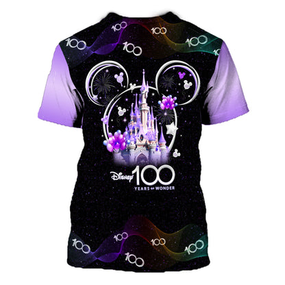 DN T-shirt Pooh And Friends Square DN 100 Years Of Wonder T-shirt Black Purple Unisex Adults New Release