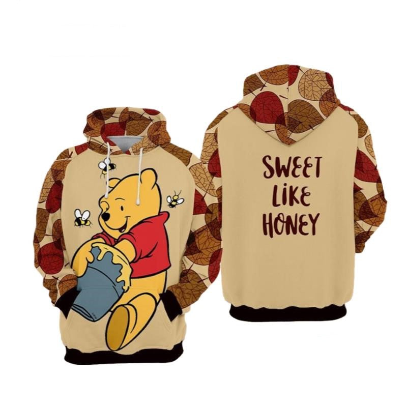 WTP Hoodie Pooh Sweet Like Honey Hoodie Brown Unisex