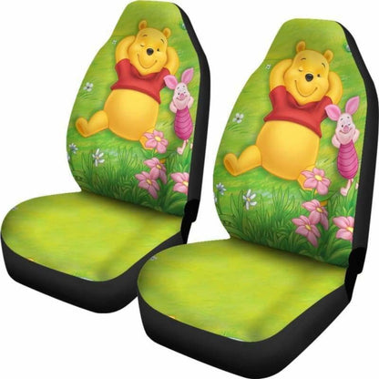 WTP Car Seat Covers Pooh And Piglet On The Hill Seat Covers