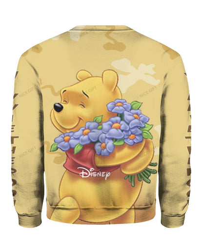 Winnie The Pooh Sweatshirt Winnie The Pooh Vintage Sweatshirt Yellow Unisex