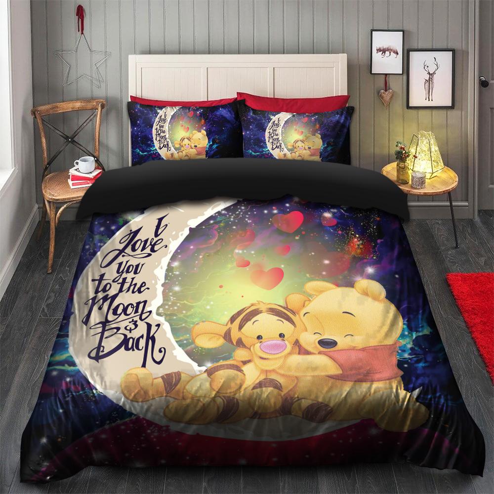 WTP Bedding Set DN Pooh Eeyore Love You To The Moon Duvet Covers Colorful Unique Gift