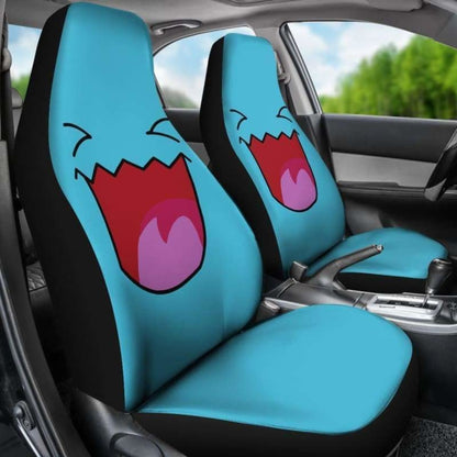 PKM Car Seat Covers PKM Wobbuffet Face Graphic Seat Covers Blue