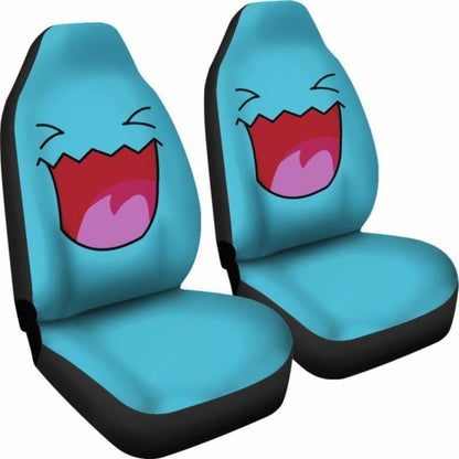 PKM Car Seat Covers PKM Wobbuffet Face Graphic Seat Covers Blue