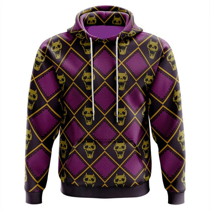 JoJo's Bizarre Adventure Hoodie Yoshikage Kira Killer Queen Costume Hoodie Purple Unisex