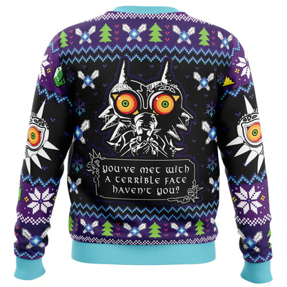 The Legend Of Zelda Sweatshirt You Met With A Terrible Fate Sweatshirt Black Purple Unisex