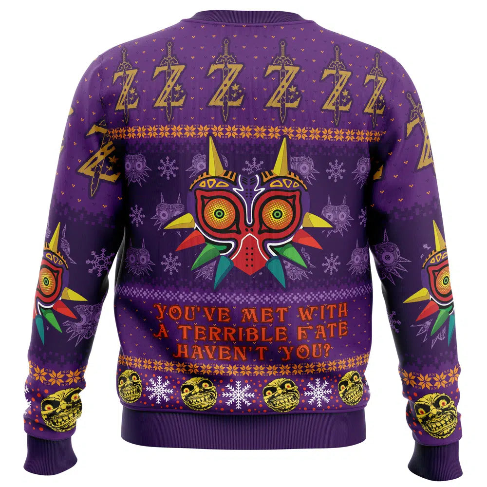 The Legend Of Zelda Sweatshirt You Met With A Terrible Fate Skull Kid Sweatshirt Purple Unisex