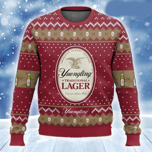 Yuengling Sweatshirt Yuengling Traditional Larger Sweatshirt Dark Red Unisex