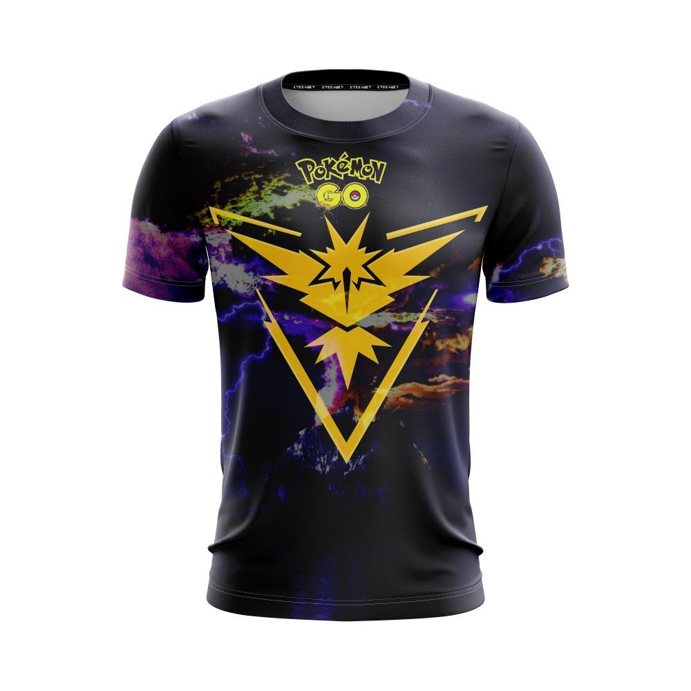 PKM T-shirt Zapdos Team Instinct Pokemon Go T-shirt Black Unisex