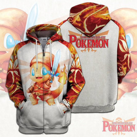 Unifinz Legend Of Zelda Pokemon Shirt Charmander Fire Link T-shirt Legend Of Zelda Hoodie Legend Of Zelda Tank 2022