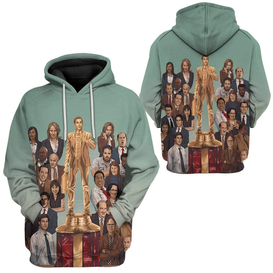 The Office Hoodie The Office Characters Graphic Hoodie Green Unisex ...