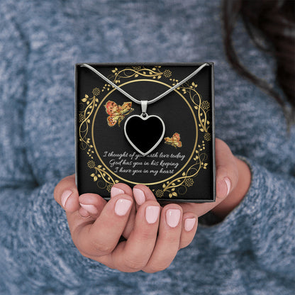 Personalized Memorial Necklace Custom Memorial Mother Father Grandpa Heart Necklace M523