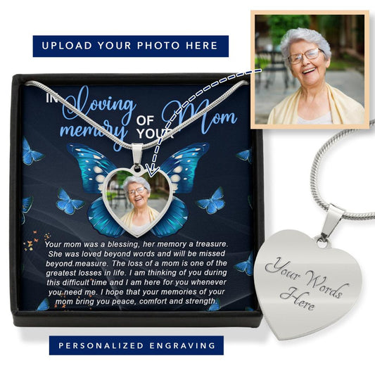 Loving Memory Of your Mom Necklace Memorial Mom Gift M440