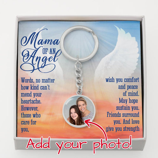 Mama of An Angel Keychain Mother & Daughter Gift Key chain M356