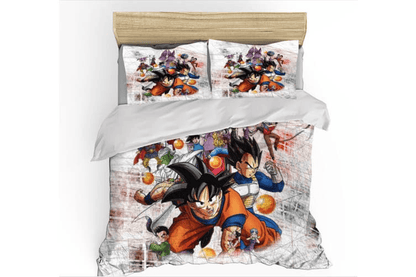 Dragon Ball Bedding Set Goku Vegeta Beerus Sama Graphic Duvet Covers Colorful Unique Gift
