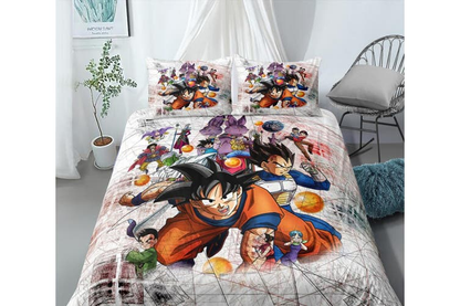 Dragon Ball Bedding Set Goku Vegeta Beerus Sama Graphic Duvet Covers Colorful Unique Gift