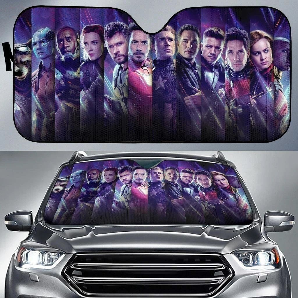 MV Windshield Sun Shade Avengers End Game Characters Car Sun Shade MV Car Sun Shade